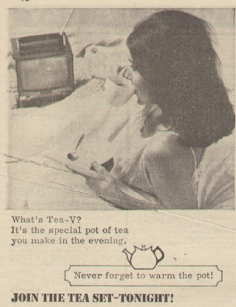 A 'Join The Tea-Set' advert from Radio Times, 1965.